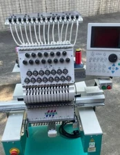 TAJIMA 1 HEAD EMBROIDERY MACHINE / 15 NEEDLE / 15 COLOR / USED