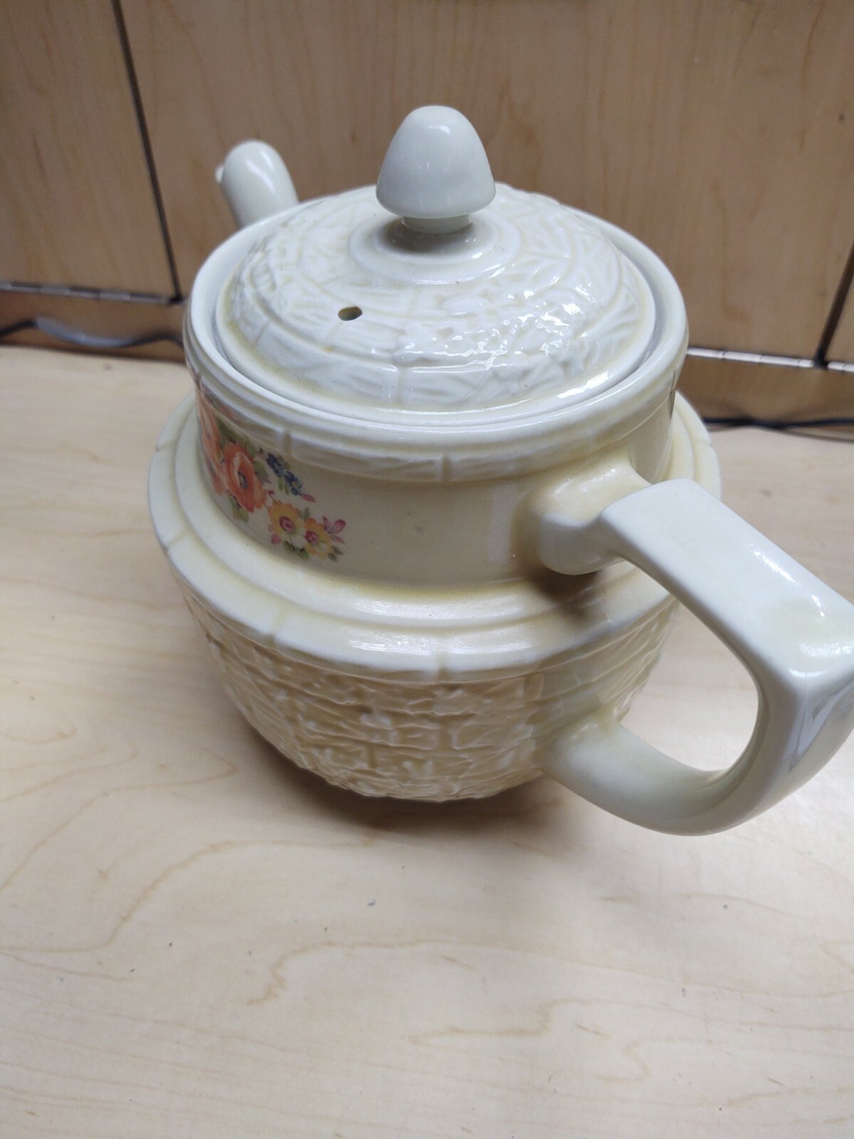 Hall Superior Enterprise Aluminum Co Floral Pattern Drip O Lator Tea Coffee Pot