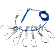 Fish Stringer 16ft/6.5ft with Swivels Snaps Locks and Heavy Duty Ground Spike