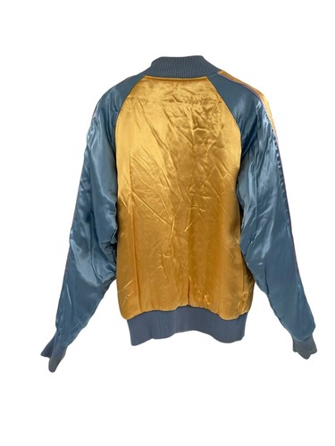 Chaqueta Bomber Vintage Sukajan Souvenir Rayón Reversible Talla Grande Bordada - Imagen 13 de 19