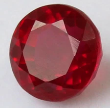 Certified 3.50 Ct Natural Mozambique Red Ruby 8x8 MM Round Unheated Gemstone