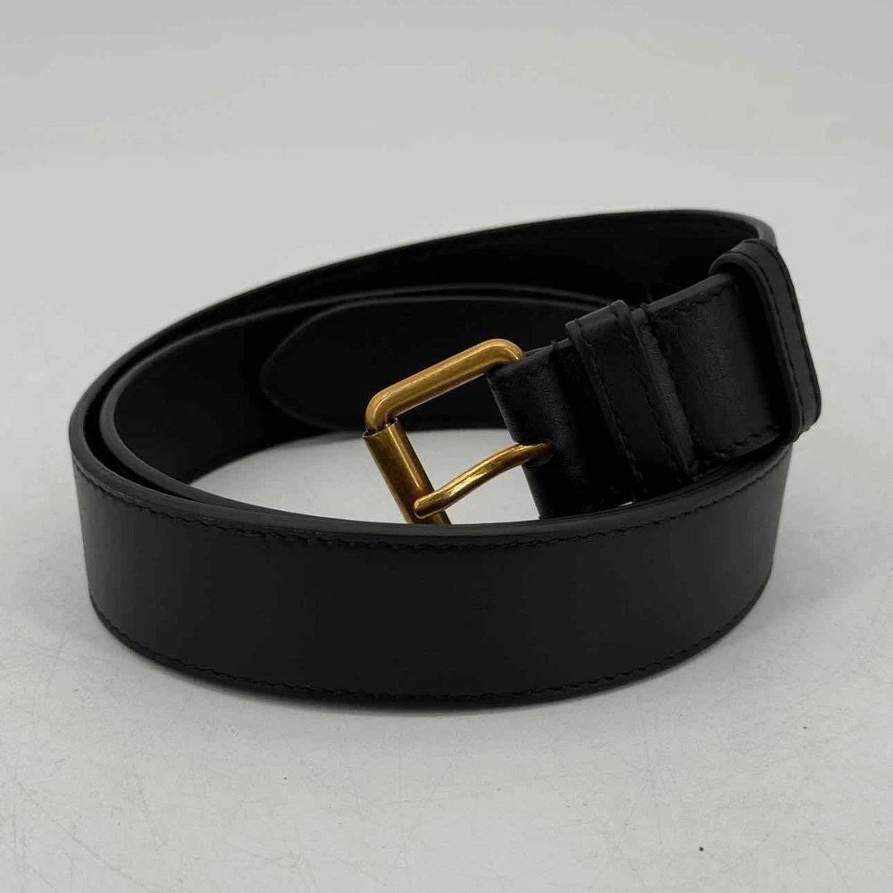New Gucci Marmont Matelasse Black Belt Bag Size 34