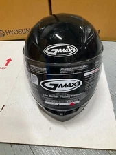 GMAX FF49 Solid Mens Motorcycle Helmets - Gloss Black - Small