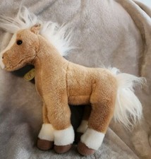 Miyoni by Aurora World Palomino Horse Plush Light Brown Fur White Mane Tail