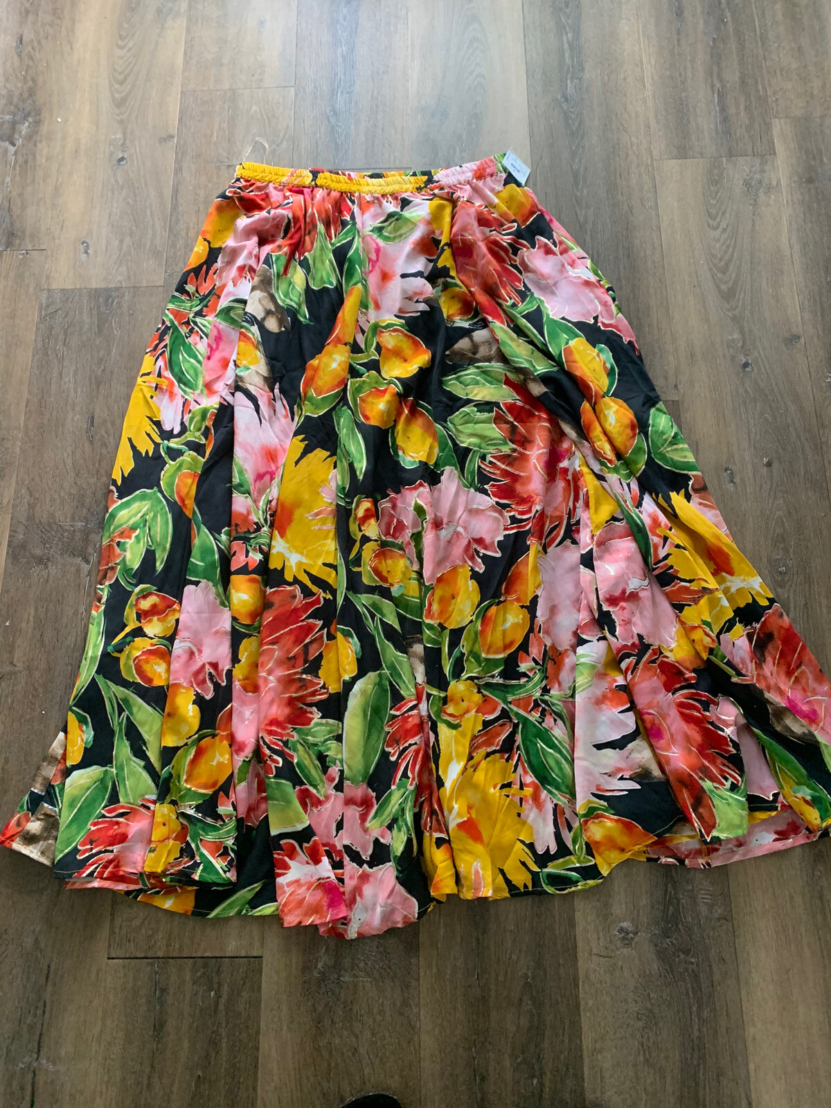 Flint & Moss Colourful Floral Full Maxi Skirt Size L eBay