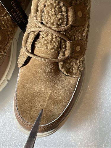 New Sorel Women's Explorer II Joan Cozy Boots Nova Sand/Sea Salt Tan Size 8.5 - Picture 4 of 9