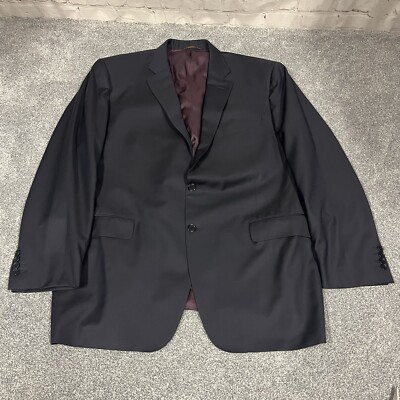 Scuderi X Boyd s Recent Blue Two Button Sport Coat Blazer 52L