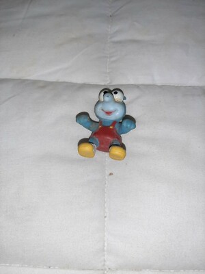 Vintage 1986 Jim Henson Muppet Baby Gonzo HA! Toys 2.5 inches Cake Topper