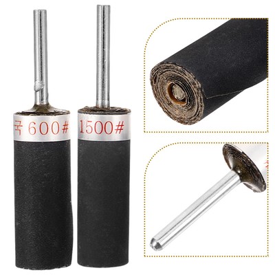 5-Pack 3000 Grit Sanding Drum Sleeves - 2.35mm Shank For Rotary Tools, Fine Polishing On Wood, Metal, Glass