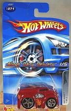2006 Hot Wheels #71 Tag Rides 1/5 BLINGS DAIRY DELIVERY Maroon w/Lrg Chrome 5 Sp