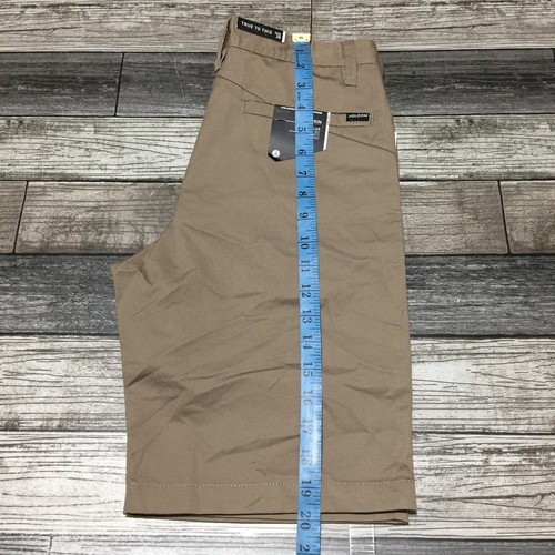 Volcom Chino Shorts Youth 28 Beige Tan (Inseam 9) Casual Flat Front - Picture 3 of 9