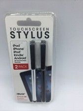 iWorld Stylus Black And Silver - 2pack