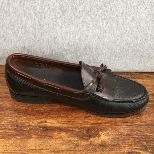 Allen Edmonds Nashua Herren Größe 11,5 3E Weite Slipper Halbschuhe Schuhe Braun Leder - Bild 8 von 10