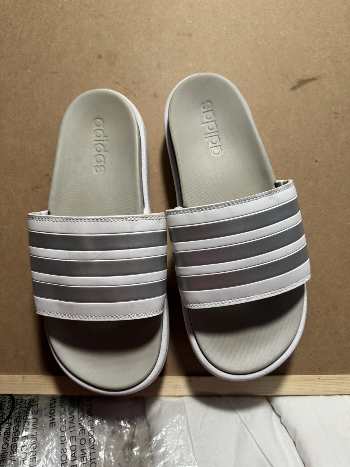 SLIDES SPORTIVE DA DONNA ADIDAS ADILETTE PLATEAU PLATEAU taglia 10