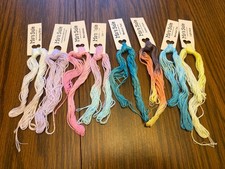 8 Skeins Hand Dyed COTTON EMBROIDERY FLOSS THREAD CROSS STITCH NEEDLEPOINT