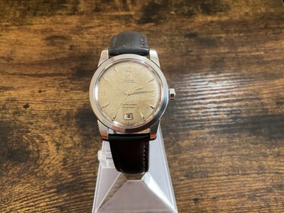 RARE 1954 Vintage Omega Seamaster Calendar 2757-2 SC - Tropical Dial - Bumper
