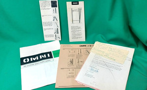 Vintage George Nelson Omni Shelving Wall Unit Instructions Receipt Letter Papers
