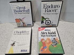 Sega Master System / Power Base, 12 Games, Cables, One Controller, One Joystick