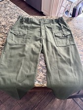Vintage Boy Scouts of America BSA Green Official Uniform Pants Men's 36 x 32 FS