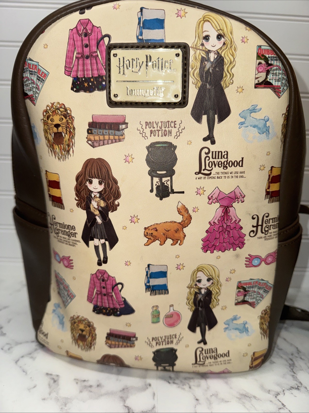 Loungefly Exclusive Harry Potter Luna & Hermione Mini Backpack image 7
