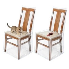 2 Packs Clear All Cover in Full Chair 22"D x 19"W x 19.5"H x 40"H 2 Pcs