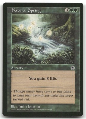 Natural Spring (NM) Portal POR Magic MTG
