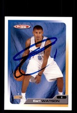 Signed Basketball Card Auto Earl Watson 2005-06 Topps Total #230 Denver Nuggets