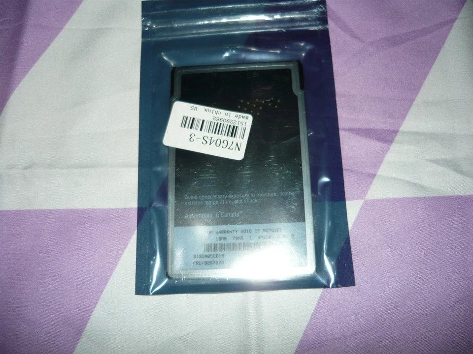 Vintage IBM 16MB IC DRAM Memory Card for IBM ThinkPad 750 755 355 360 Used - Image 2 of 2