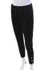Rag & Bone Womens Elastic Waist High Rise Buttoned Hem Trousers Black Size 6 — photo 2