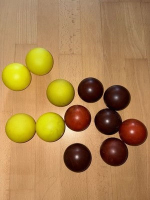 Henry Turbo Bouncing Balls  Rot Gelb 12 Stück 