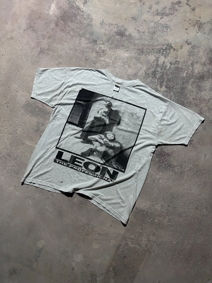 Léon: The Professional Tshirt Movie Promo Vintage VTG 90s t-shirt Handmade Art - Image 2 of 4