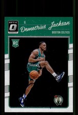 Signed Basketball Card Auto Demetrius Jackson 2016-17 Donruss Optic #185 Celtics