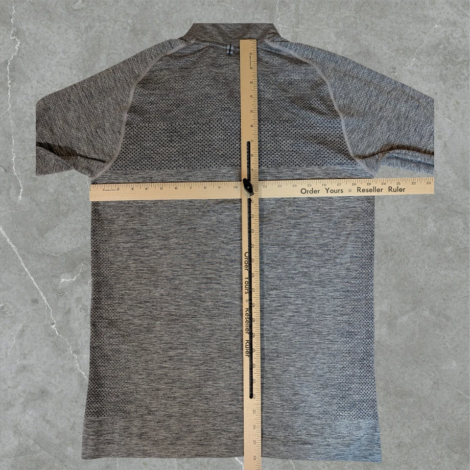 Nike Pullover Tejido para Correr 1/2 Cremallera Hombres Mediano Dri Fit Malla Reflectante Gris Foto 4 de 4