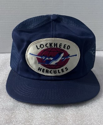 Vintage Lockheed C-130 Hercules Snapback Mesh Patch Trucker Hat K-Brand USA