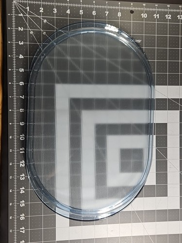 Retro Tupperware 2016A Gerippt Eisblau Acryl Preludio Oval Serviertablett 15x10 - Bild 13 von 13