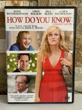 How Do You Know DVD Reese Witherspoon Owen Wilson Paul Rudd Jack Nicholson