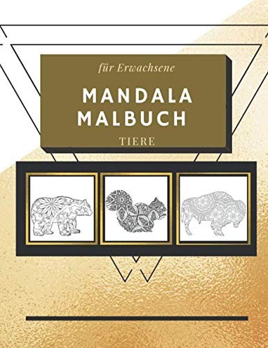 Mandala Malbuch Tiere A4, Entspannung, Ausmalbuch, Stressabbau-image