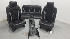 2016-2023 Chevy Camaro Black Katzin Leather Front Rear Bucket Seats Wconsole