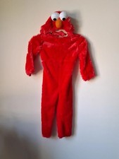 Elmo Kids Halloween Costume Size M Sesame Street Elmo Red Plush Costume Seasonal
