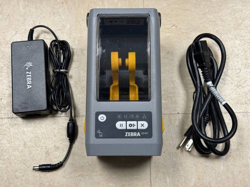 Used Zebra ZD411 Direct Thermal Barcode Label Receipt Printer USB Bluetooth