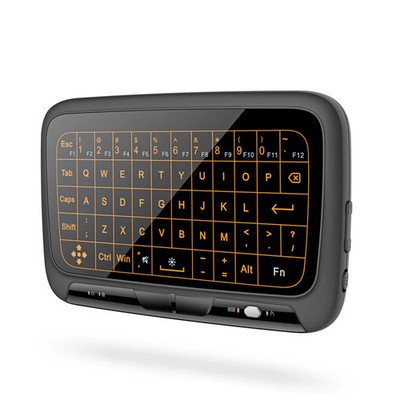 H18 Mini Wireless Keyboard 2.4GHz 56 Keys Keyboard Full Touchpad with Backlight