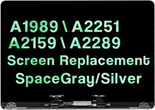 Macbook Pro 13" 2018 2019 EMC 3301 A2159 LCD Screen Display Assembly Grey Silver