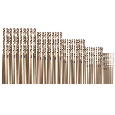 50 Stücke Drill Force Werkzeug M35  Bohrer Satz, Hss-Co Bohrer Satz 1-3 Mm,6598
