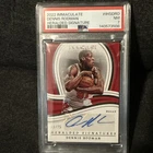 Dennis Rodman Auto /75 Heralded Signatures 22-23 Panini Immaculate PSA 7 HOF