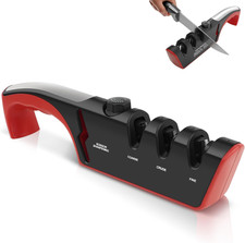 Affilacoltelli Professionale 4 in 1 Manuale Cucina Forbici Antiscivolo