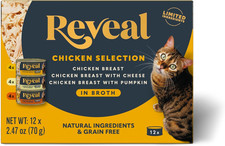Reveal Natural Wet Canned Cat Food, 3-Flavor Variety Pack, Limited Ingredient, G