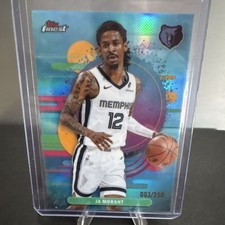 Topps Finest Ja Morant Memphis Grizzlies #175 Uncommon Sky Blue Refractor /250