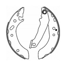 Bremsbackensatz hinten für Ford Escort 5 AAL AFL ALL 6 GAL Orion 3 | 24411587