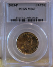 2003 Sacagawea $1 Dollar Philadelphia PCGS MS67 Uncirculated Native American — photo 1