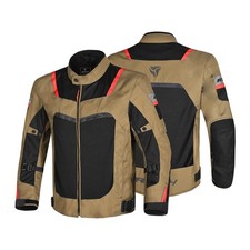 R-TECH SPIRAL MESH Mens Motorcycle Textile Jacket Black Brown Red CE Certified
